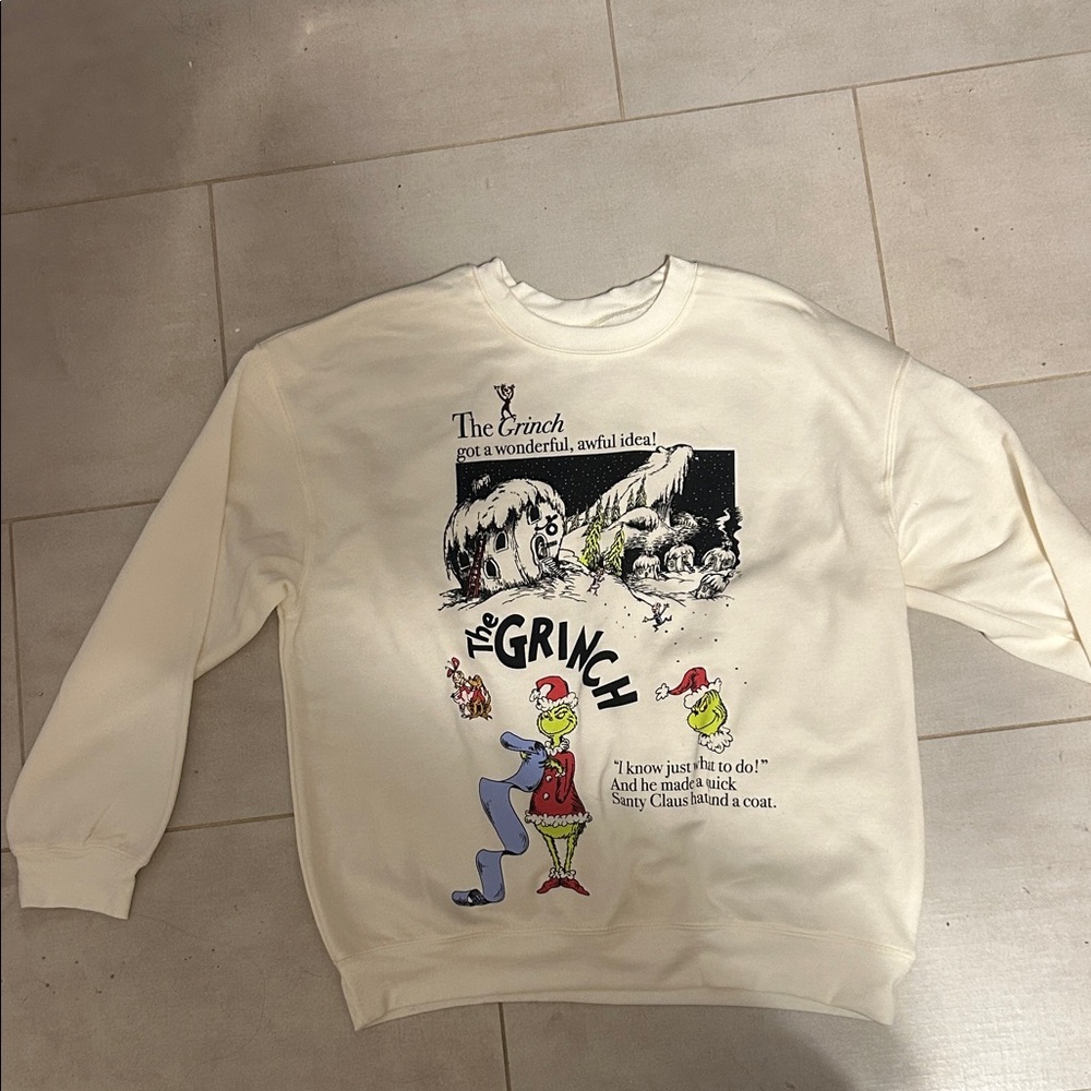 The Grinch Graphic Cream Sweater